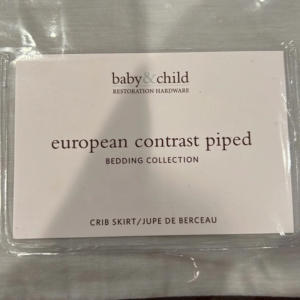 Restoration Hardware Crib Skirt- NWT